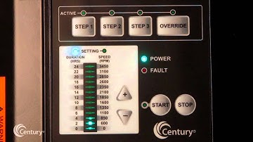 Setting the Century® VGreen® 165 Schedule Advance