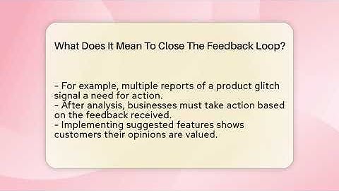 What Does It Mean To Close The Feedback Loop? - Everyday-Networking