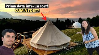 AM DORMIT intr-un CORT langa Muntii Bucegi | Romania [glamping experience]