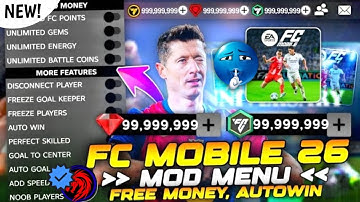 FC Mobile VIP Mod Menu Unlimited Money -V26.1.02 Auto Goal, Auto Win.Fc Mobile Mod Menu Apk 2025