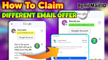 Dusare Email ke Offer ko | Claim offer from different email to main account in Bgmi @AltrexOp