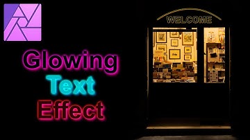 How to Create Neon Light Text Effect - Affinity Photo Tutorial