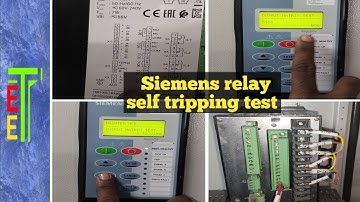 Siemens relay self test