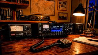 Cozy Ham Radio Room | HF Signals and Soft Radio Noise | Focus & Relaxation screenshot 4