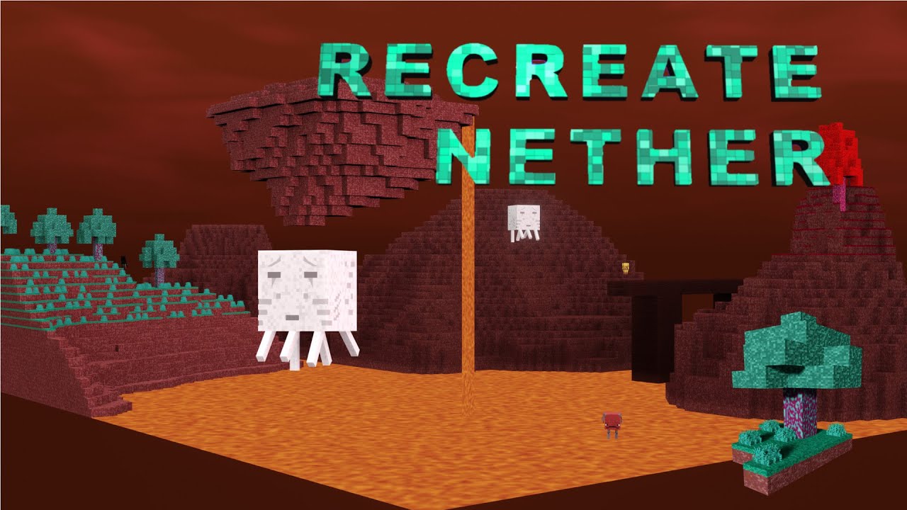 Minecraft Nether in 3D-Programm nachbauen [Animation mit Blender] - YouTube