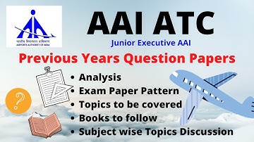 AAI-ATC||Air Traffic Control, Previous Year Question Paper Analysis, Exam Pattern, SubjectWiseTopics