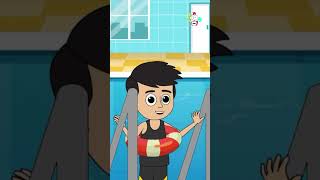 Gattu helps Chinki to come into the pool #shorts #puntoonkids