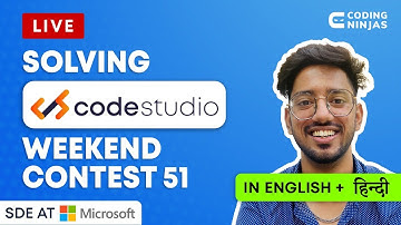 Solving CodeStudio Weekend Contest 51 | Weekend Coding By Coding Ninjas | Link In Description