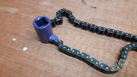 Oil Filter Wrench !!! DIY !! From used Timing Chain and Socket ! 10 min !!!