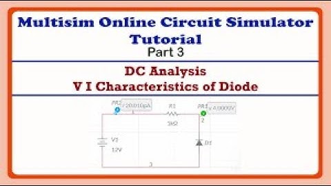 VI Characteristics of Zener Diode | Multisim
