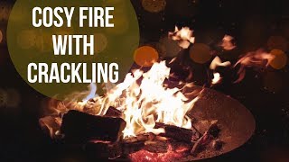 A Cozy Fire in the Fireplace, Crackling Fire Sound | 3 HOURS