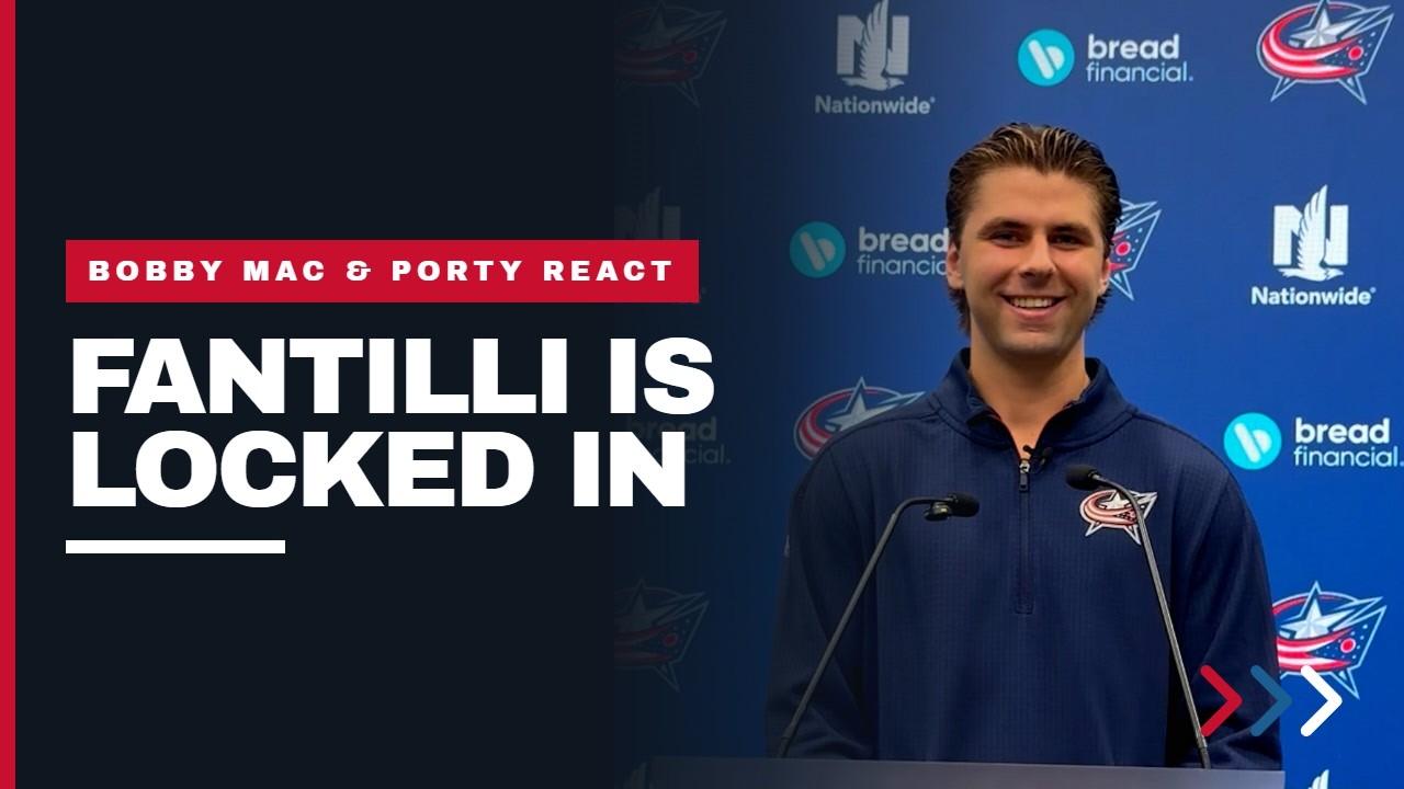 Adam Fantilli signs extension with the Blue Jackets, Bobby Mac & Porty react