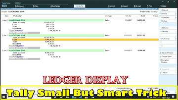 Tally Prime & ERP9 | Small but Smart Trick | 33 | @LearnWell  | Change Ledger Display