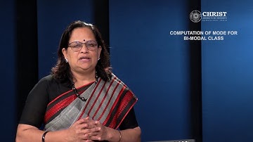 Classification and tabulation of data :  COMPUTATION OF MODE FOR BI -MODAL CLASS