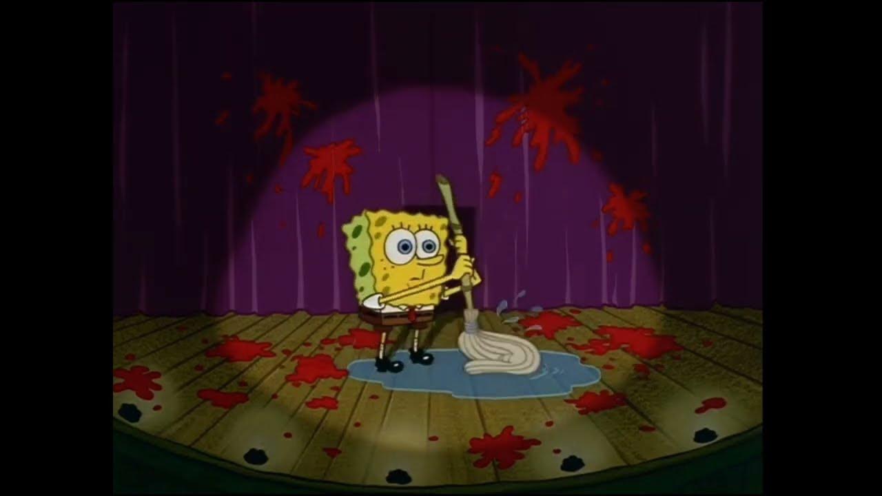 Spongebob mopping the floor YouTube