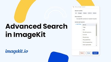 Using the Advanced Search in ImageKit | Digital Asset Management | ImageKit