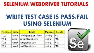 Write Test Case is PASS FAIL in Excel using Selenium WebDriver screenshot 4
