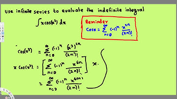 Expressing an indefinite integral as an infinite series - Integral Calculus