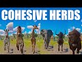 Animals that live in  cohesive herds Speed Races in Planet Zoo included Elephant, Giraffe, Bison