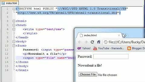 XHTML and CSS Tutorial   44   Passwords   Upload Buttons480P