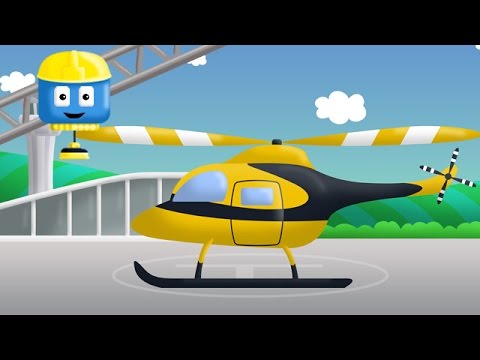 हेलीकाप्टर - टॉम और मैट निर्माण ट्रक | बच्चों के लिए निर्माण कार्टून -  YouTube