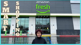 Amazon Fresh Grocery Haul (California, USA) SMART SHOPPING with dash cart