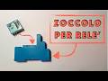 Zoccolo per relè e dimostrazione di accensione separata su due fili