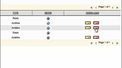 Access a Wimba Classroom  Archive
