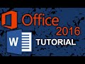 Microsoft Word 2016 - Tutorial completo para principiantes [+Revisión general]* - 13 MINS!