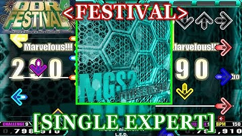 【DDR FESTIVAL】 MGS2 mission R / L.E.D. [SINGLE EXPERT(HEAVY)] 譜面確認＋Clap