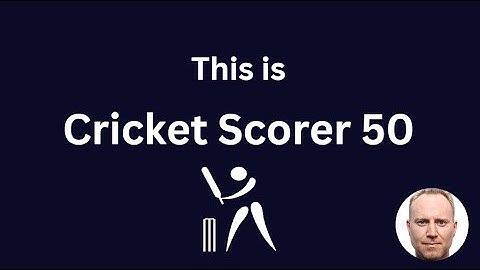 CS50 Python - Final Project : A cricket scoring app