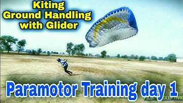 Paramotor Training day 1 | Paramotor Training in india | paragliding kiting | ground handling wing