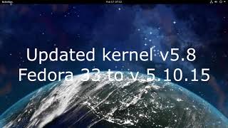 updated kernel v5.8 Fedora 33 to v 5.10.15