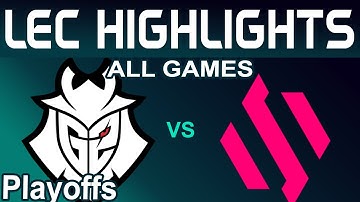 G2 vs BDS Highlights ALL GAMES LEC Summer Playoffs 2024 G2 Esports vs Team BDS by Onivia