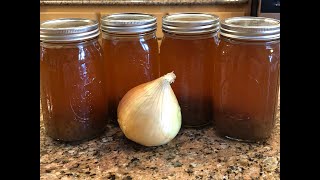 Pressure Canning Onion Stock
