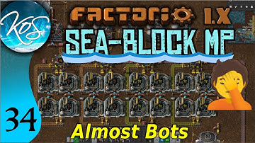 Factorio Seablock 34 - ALMOST BOTS & CHUNK SORTING | MP with Mathias
