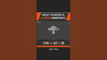 Blender: Split Viewport with Quad View #blendertutorial #blender3d #shorts