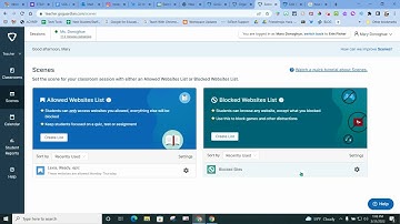 Settings Scenes to existing classes - GoGuardian