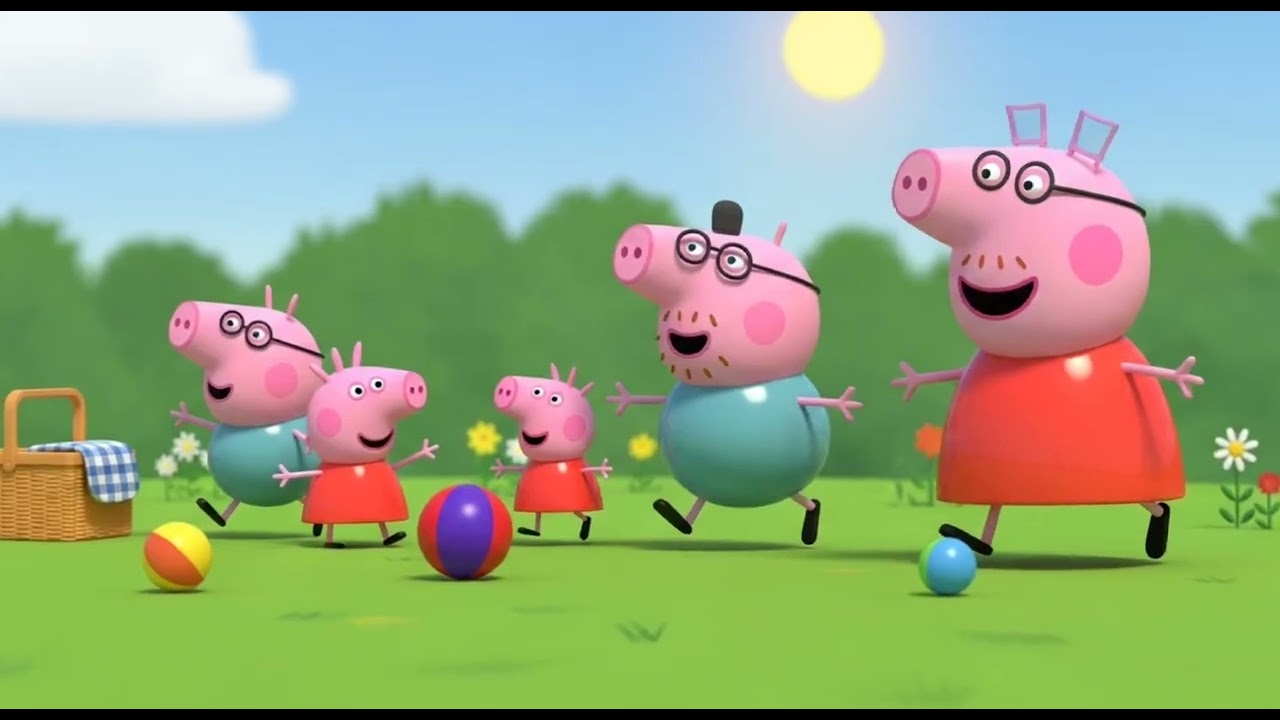 Peppa Pig's Cheerful Garden Picnic Ep14