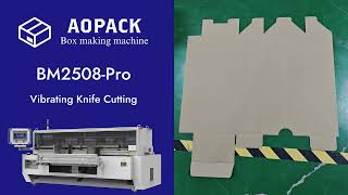 BM2508-Pro Corrugated Box Maker Vibrating Knife Cutting Customized Carton Box Style