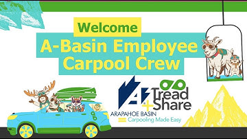 TreadShare Intro Video - Private Carpooling for A-Basin