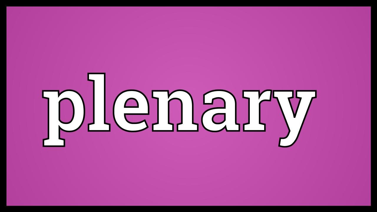 Plenary Definition