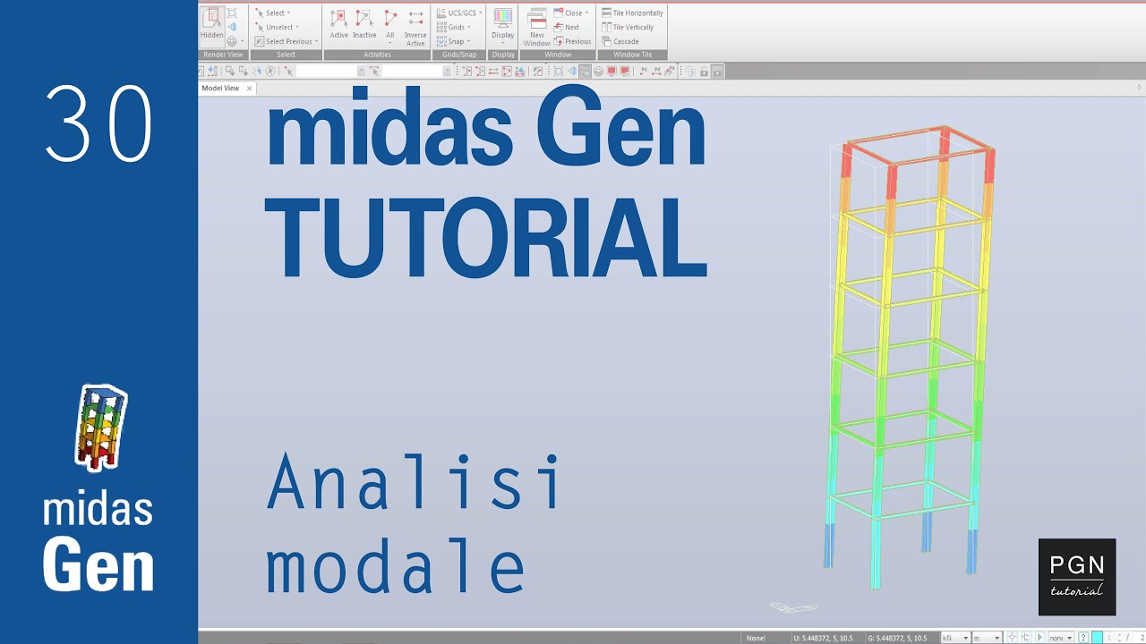 Midas Tutorial #30 (ITA) - Analisi Modale - YouTube