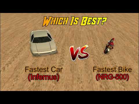 GTA SanAndreas - Infernus VS NRG-500 (Fastest Car VS Fastest Bike) | Dream Gangsters Gaming