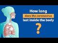 How long does the coronavirus last inside the body?