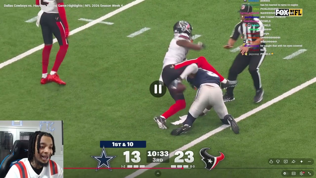 FlightReacts To Dallas Cowboys vs. Houston Texans Game Highlights | NFL 2026 Season Week 4!