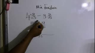 Subtracting Mix Fraction