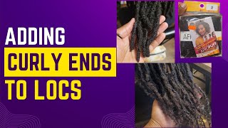 Adding curly hair to ends of locs by Brittany Coriece 5,568 views 7 months ago 5 minutes, 48 seconds