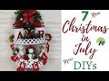 NEW CHRISTMAS DECORATION DIYS | CHRISTMAS IN JULY MINIS CHALLENGE | DIYS ON A DIME | FARMHOUSE DECOR