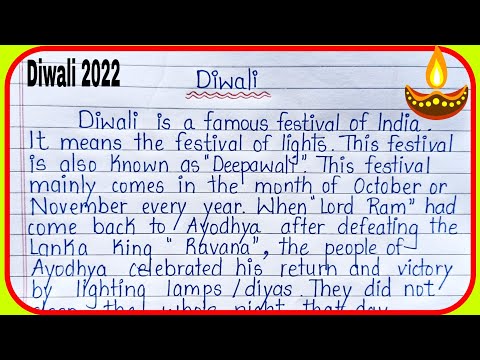 essay on diwali